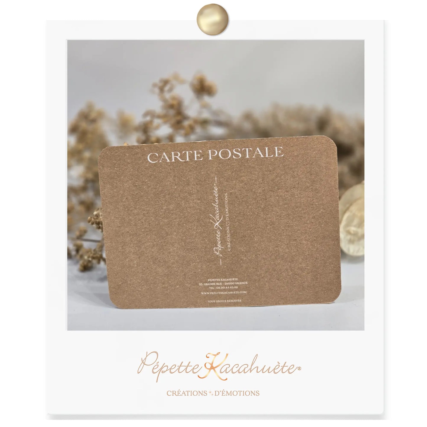 CARTE_POSTALE_VERSO_PAPETERIE_PEPETTE_KACAHUETE_CREATRICE_DE_DECORATIONS_LUMINEUSES_PERSONNALISEES_VALENCE_DROME