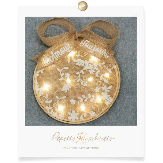 CERCLE LUMINEUX DENTELLE PERSONNALISÉ