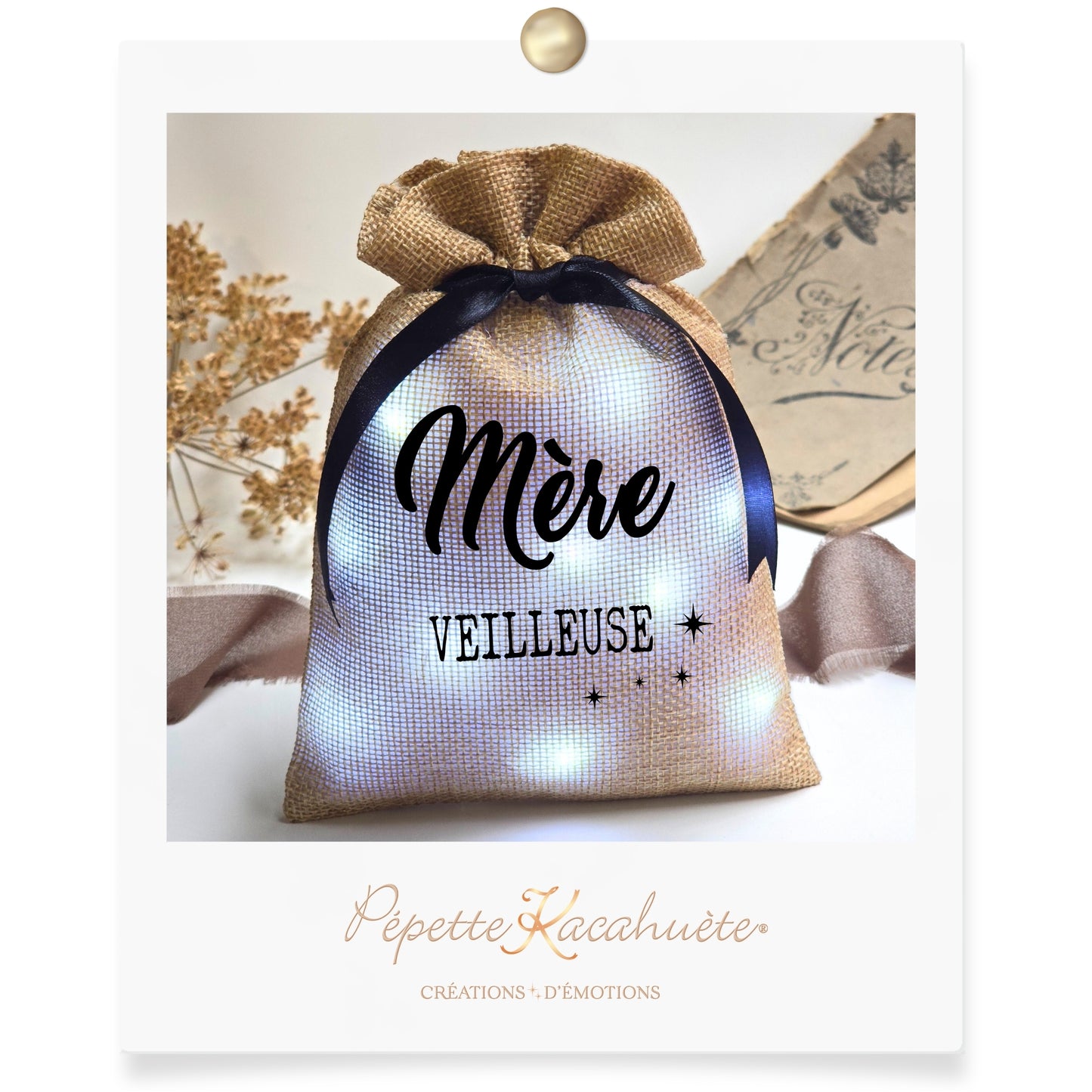 MINI POCHON LUMINEUX MERE VEILLEUSE