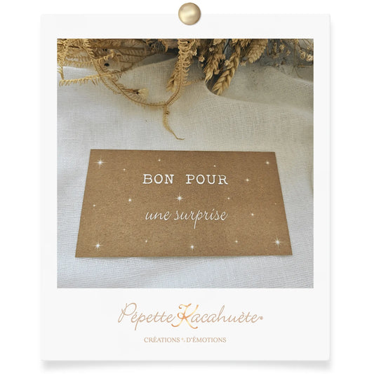 BON POUR UNE SURPRISE