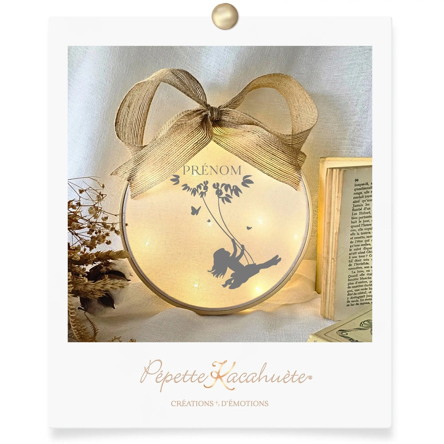 CERCLE LUMINEUX BALANÇOIRE PERSONNALISÉ