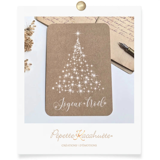 CARTE POSTALE SAPIN JOYEUX NOEL