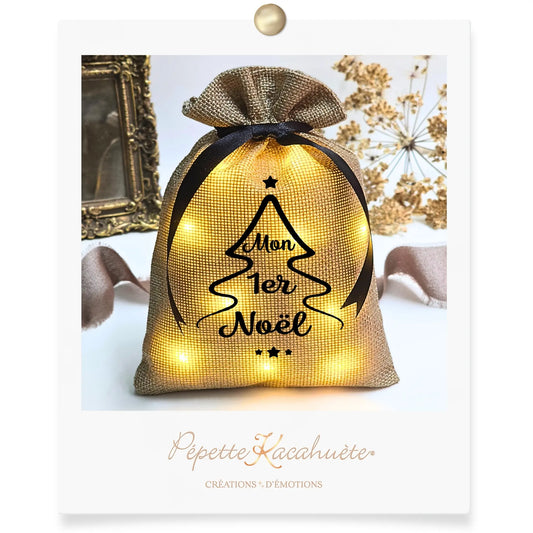 MINI POCHON LUMINEUX MON PREMIER NOEL