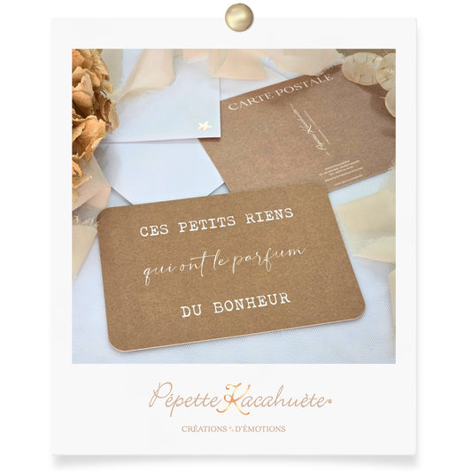 CARTE POSTALE CES PETITS RIENS