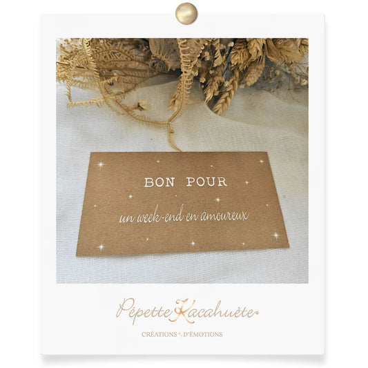 BON POUR UN WEEK END EN AMOUREUX