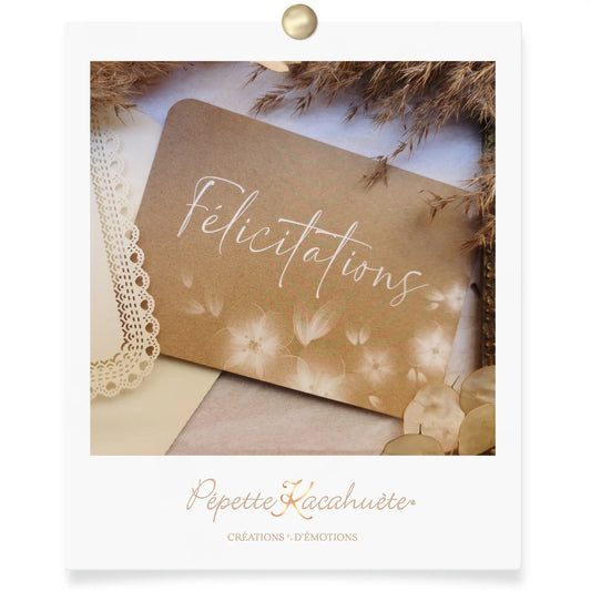 CARTE POSTALE FÉLICITATIONS
