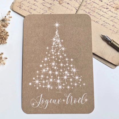 CARTE POSTALE SAPIN JOYEUX NOEL