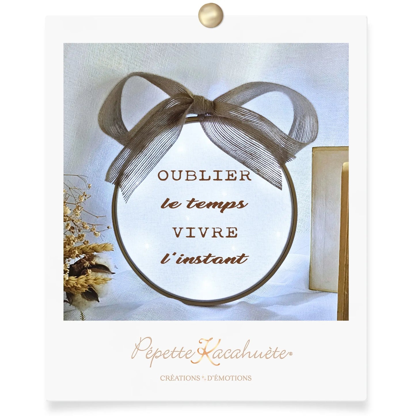 CERCLE LUMINEUX OUBLIER LE TEMPS