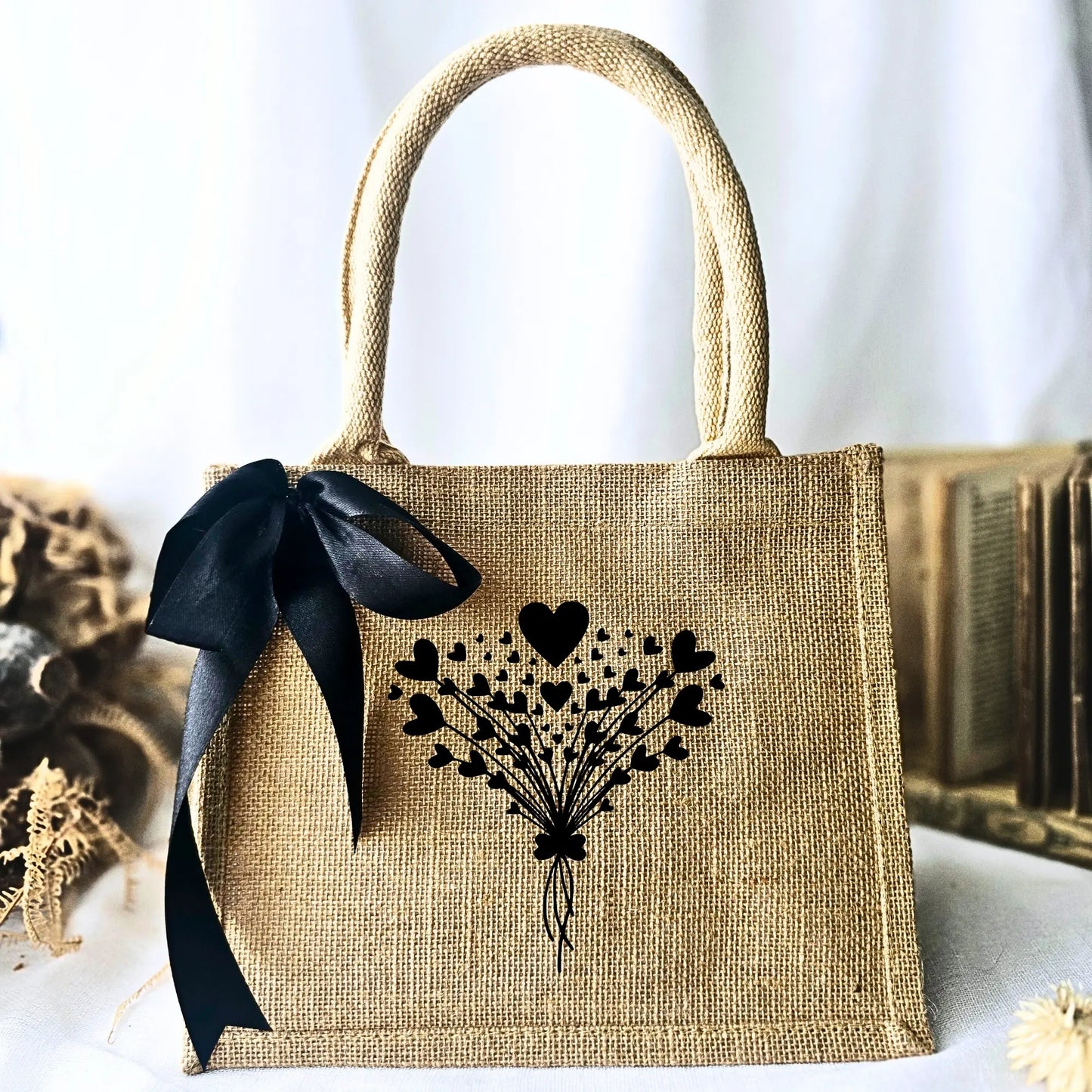 CABAS LUMINEUX BOUQUET DE COEURS