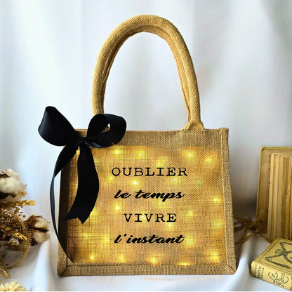 CABAS LUMINEUX OUBLIER LE TEMPS