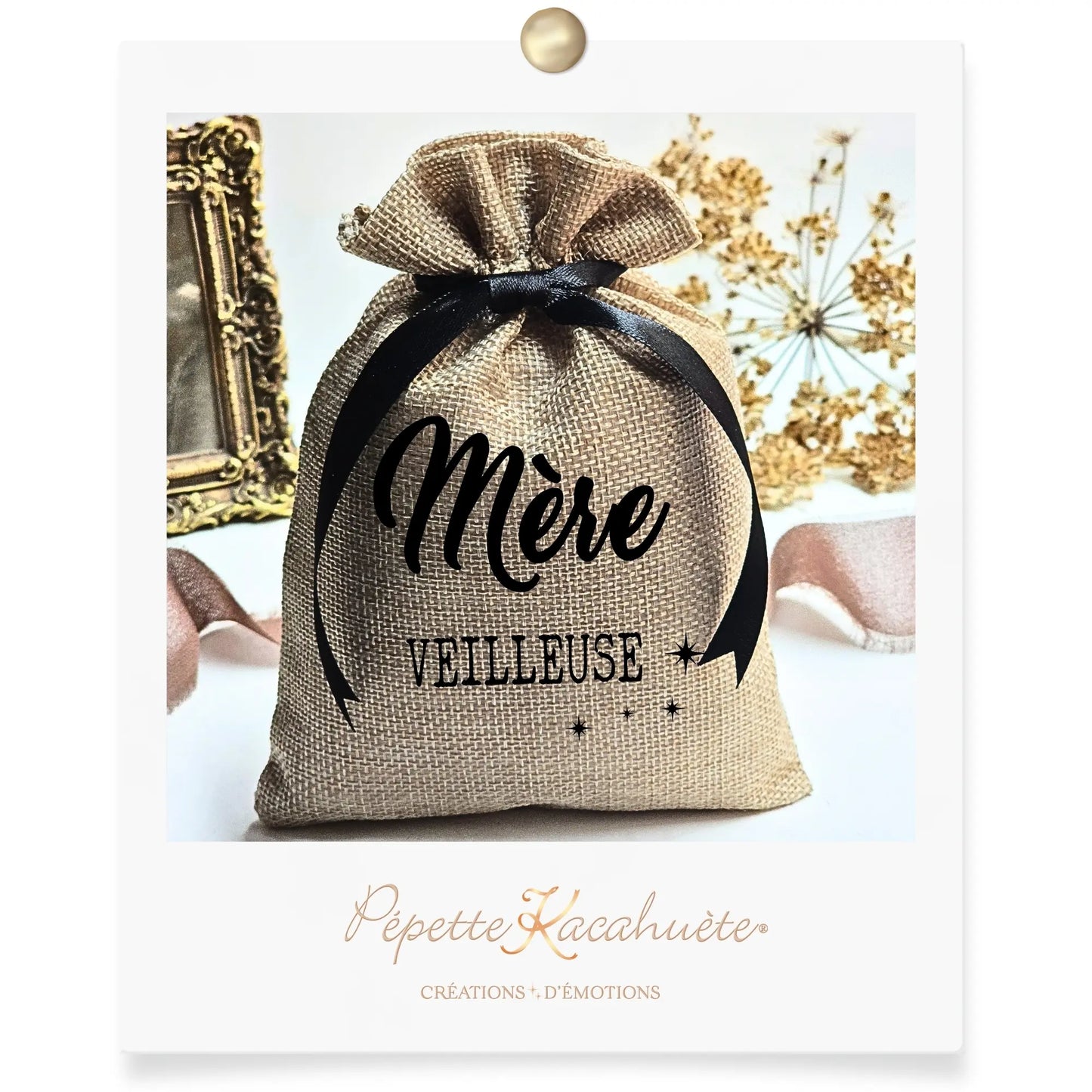 MINI POCHON MERE VEILLEUSE PEPETTE KACAHUETE DECORATRICE DE DECORATIONS LUMINEUSES PERSONNALISEES VALENCE DROME