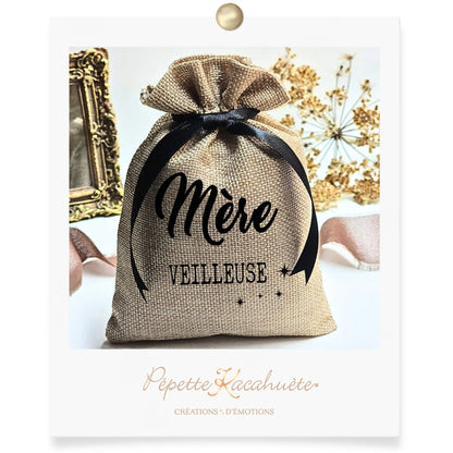 MINI POCHON MERE VEILLEUSE PEPETTE KACAHUETE DECORATRICE DE DECORATIONS LUMINEUSES PERSONNALISEES VALENCE DROME